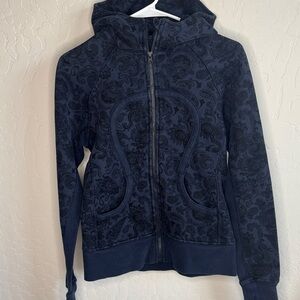 lululemon athletica Navy Blue Patterned Jacket